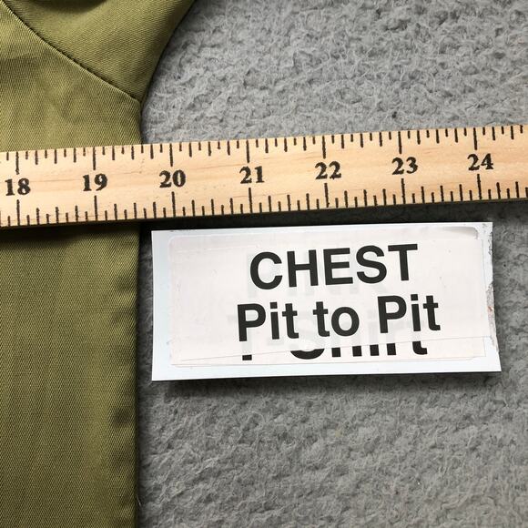 Vintage 70s Boys Scouts of America BSA Uniform Men Small Shirt Green Long Sleeve - Picture 4 of 12